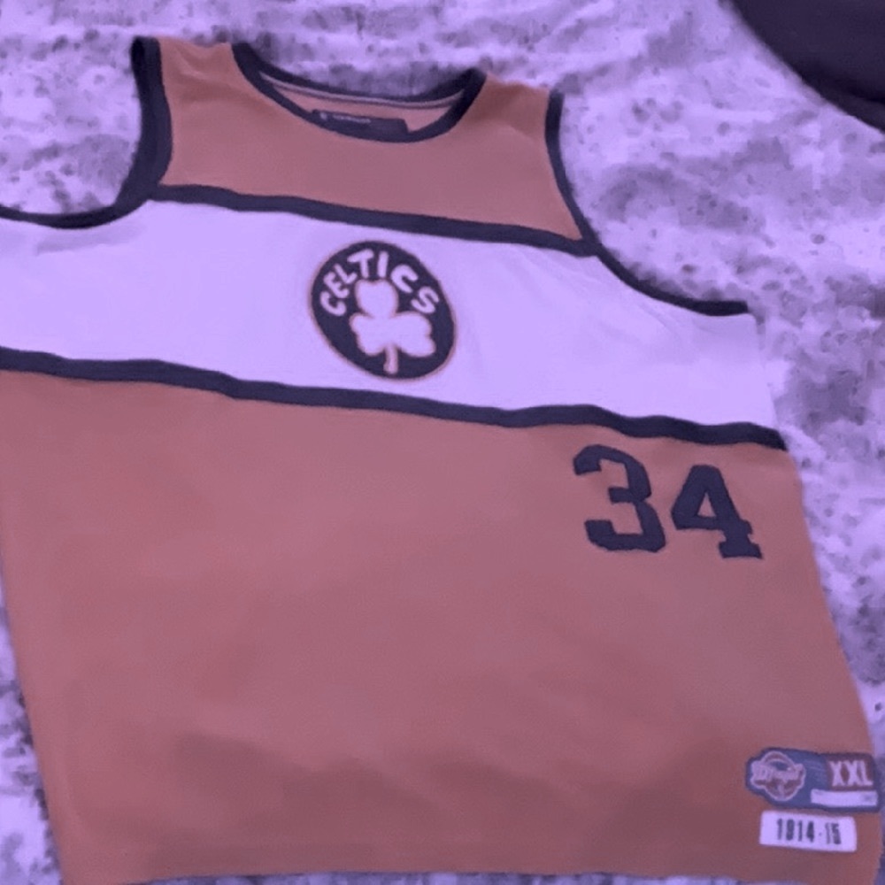Terry Cloth Celtics Throwback Paul Pierce Jersey by Mitchell and Ness 2X